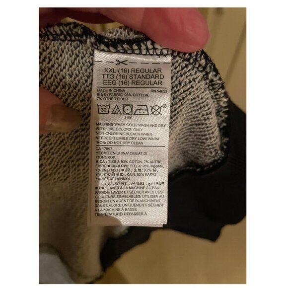 Old Navy Kids Black Glitter Open-Front Cardigan Hoodie | XXL (16) - Picture 4 of 4